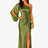 Milada | Elegantné asymetrické maxi obleka