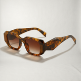 Bold two-tone frame sunglasses