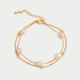 Layered bracelet with a delicate detail