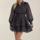 Adelína | Mini obleka s leopardím vzorom