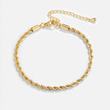 Twisted golden bracelet